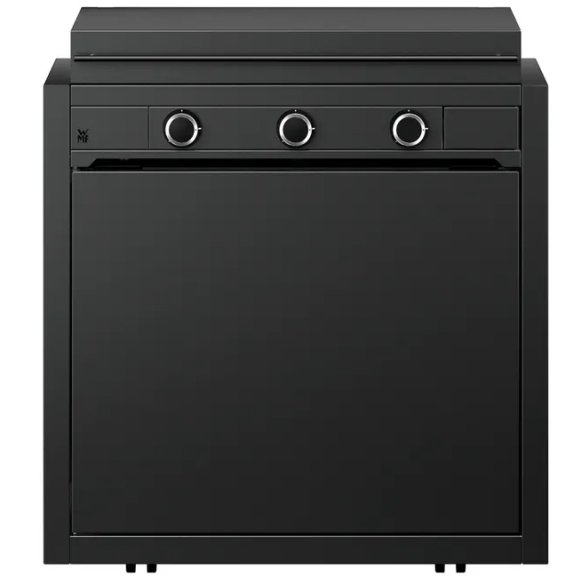 WMF Edition One Plancha-Set mit Wagen, 75 cm, Gas inkl. Abdeckhaube